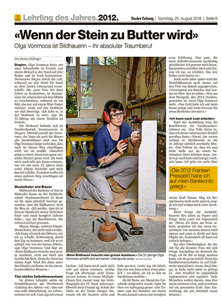 Bericht Basler Zeitung 2018